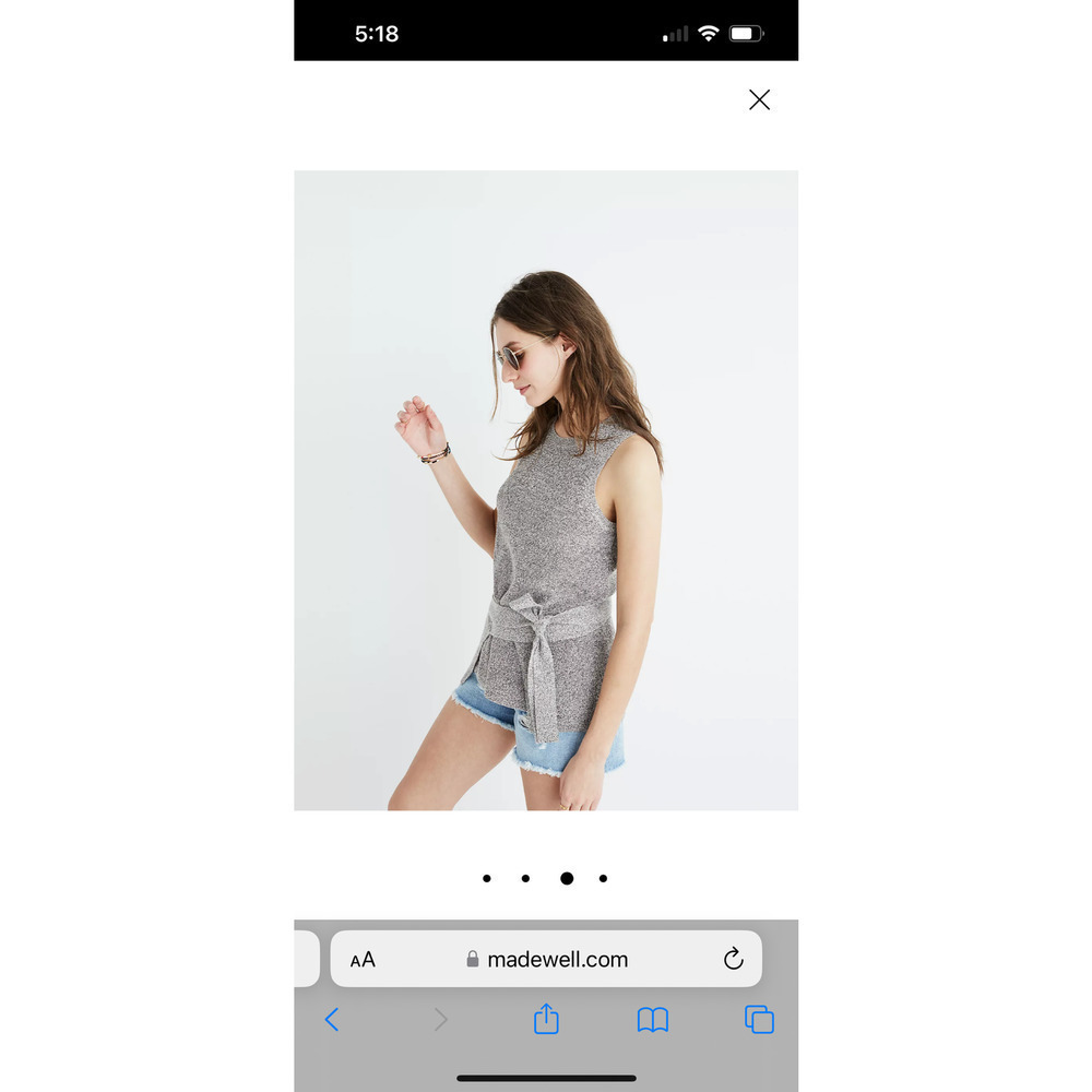 Madewell Women's Tie-Wrap Sweater Tank / Size-XL